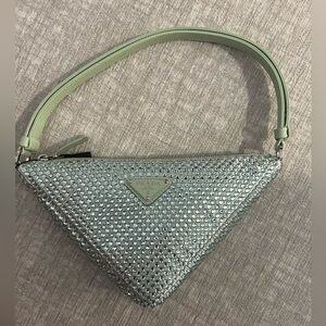 Prada Triangle Embellished Bag